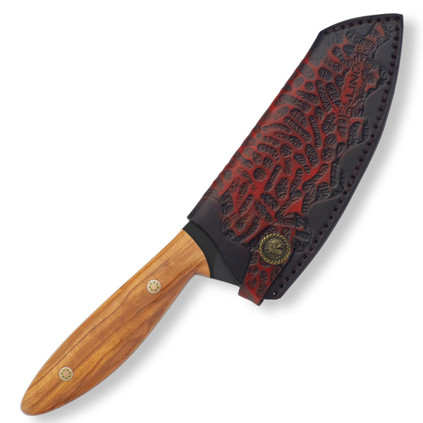 Kuchyňský nůž Dellinger BBQ D2 SAND - Olive 1